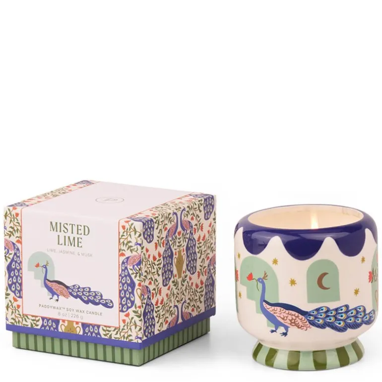 Adopo duftlys misted lime Peacock blå