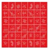 Adventruta duk 80x80 cm rød
