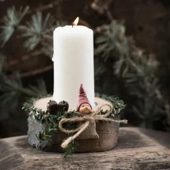 Adventslysestake stubbe 8 cm
