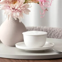 Afina skål til kaffekopp 14 cm hvit