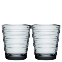 Aino Aalto glass 22 cl 2 stk grå
