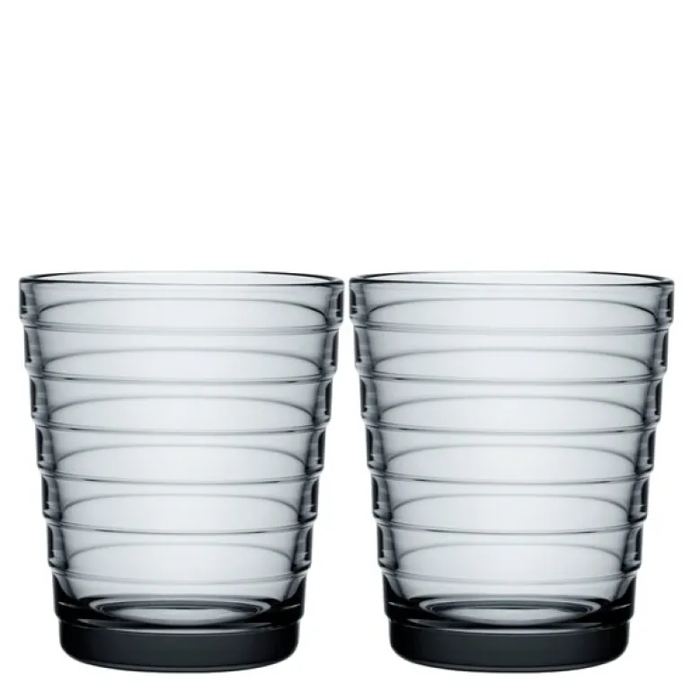 Aino Aalto glass 22 cl 2 stk grå