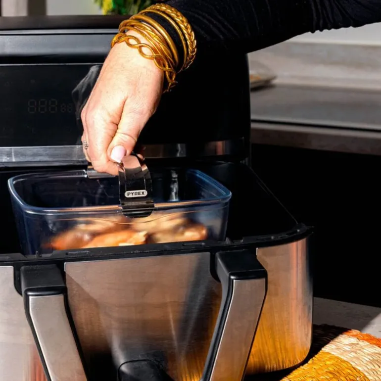 Airfryer ildfast form 2L 18x20 cm glass