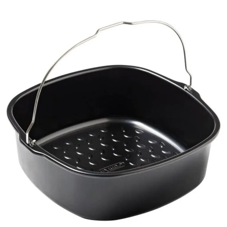 Airfryer ildfast form 21x22 cm svart