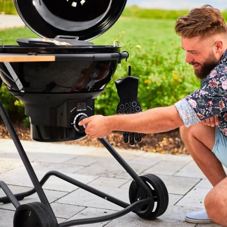 Air kullgrill F60 emljert stål/svart