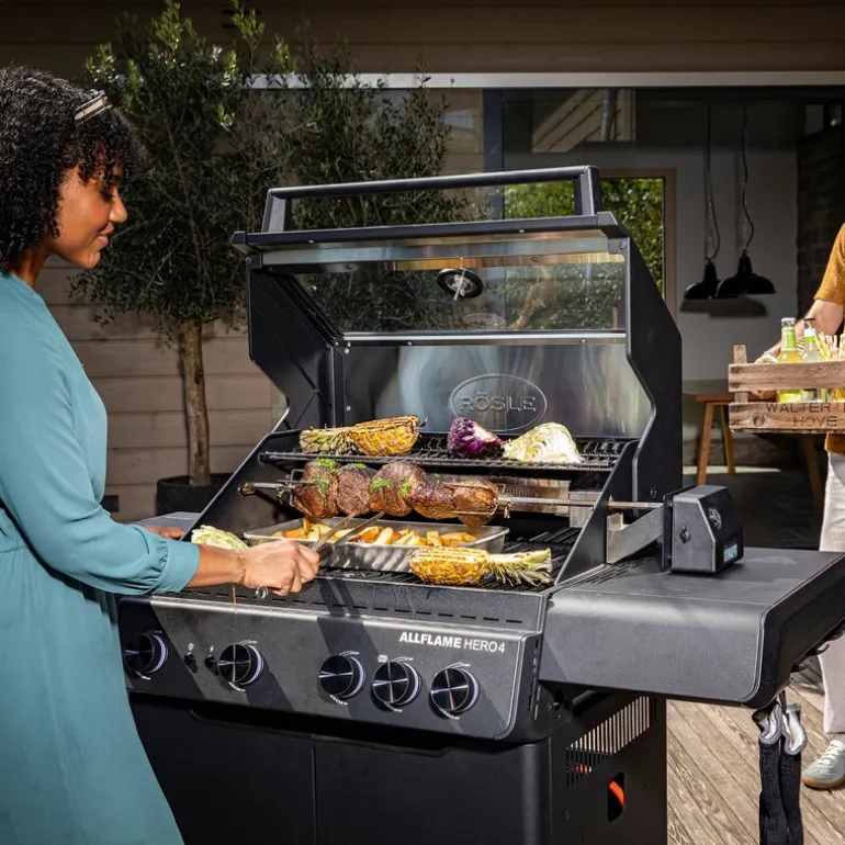 AllFlame Hero 4 gassgrill 21000W svart