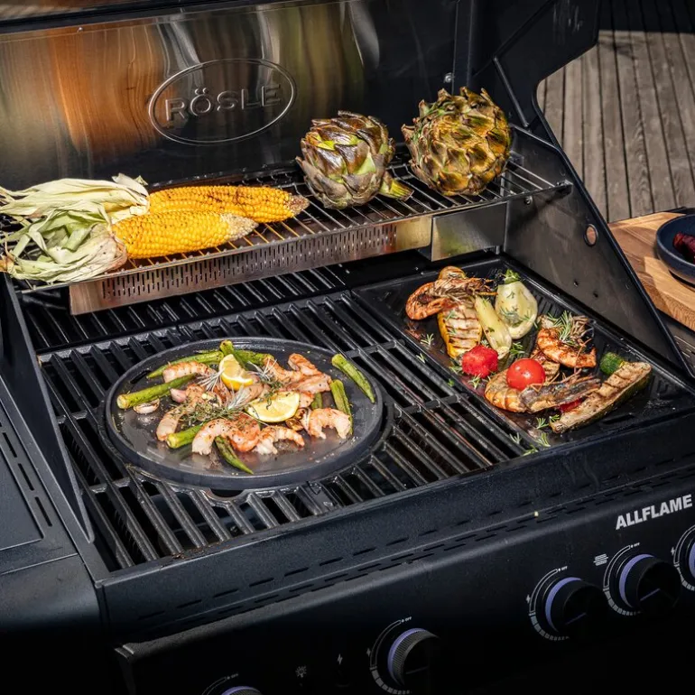 AllFlame Hero 4 gassgrill 21000W svart