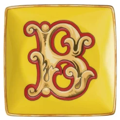 Alphabet skål 12 cm kvadratisk B