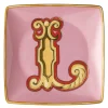 Alphabet skål 12 cm kvadratisk L