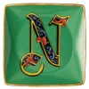 Alphabet skål 12 cm kvadratisk N