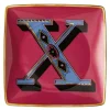 Alphabet skål 12 cm kvadratisk X
