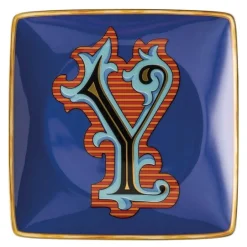 Alphabet skål 12 cm kvadratisk Y
