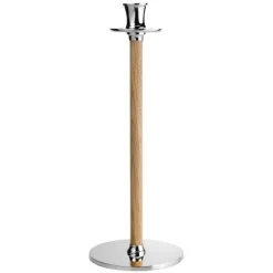 Alto Basso lysestake L 35 cm forniklet messing/eik