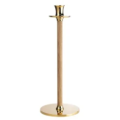 Alto Basso lysestake L 30 cm messing/eik
