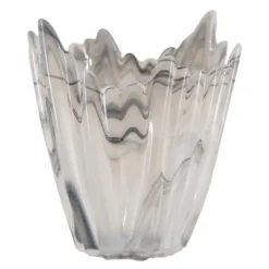 Alvo telysholder 12,5 cm grå/hvit