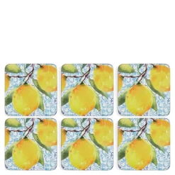 Amalfi glassbrikker 10,5 cm 6 stk lemons