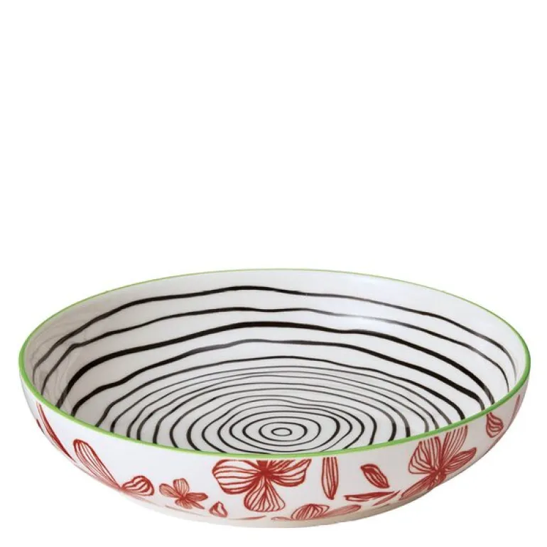 AMICI skål 75 cl 21 cm blomster
