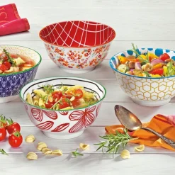 AMICI skål 85 cl 18 cm blomster