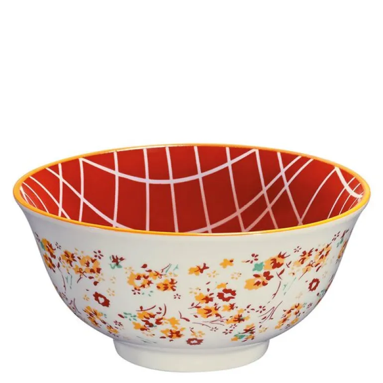 AMICI skål 85 cl 18 cm blomster