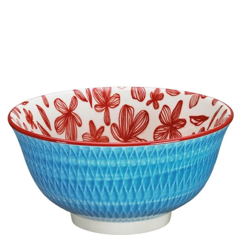 AMICI skål 85 cl 18 cm rombe blå