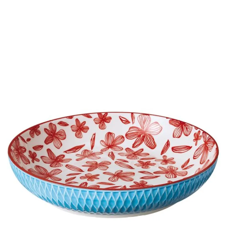 AMICI skål 75 cl 21 cm rombe blå