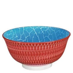 AMICI skål 85 cl 18 cm rombe rød