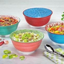 AMICI skål 85 cl 18 cm rombe rød