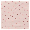 Amor serviett 33x33 cm 20 stk soft pink/red