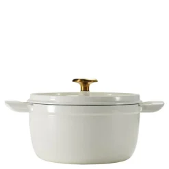 Ampezzo støpejernsgryte 3,7 L hvit