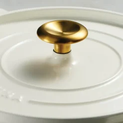 Ampezzo støpejernsgryte 3,7 L hvit