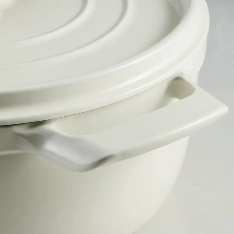 Ampezzo støpejernsgryte 3,7L white latte