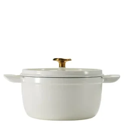 Ampezzo støpejernsgryte 3,7L white latte