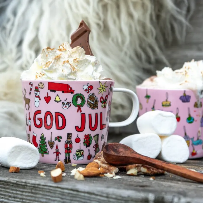 Anette Moi krus 27 cl God jul rosa