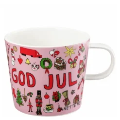 Anette Moi krus 27 cl God jul rosa