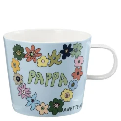 Anette Moi krus 27 cl pappa blå