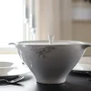Angelina Platinum lokk til terrin 23 cm hvit