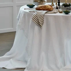 Anglaise duk 320x140 cm hvit