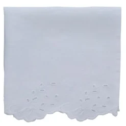 Anglaise serviett 45x45 cm hvit