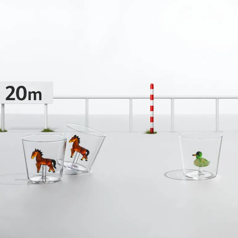 Animal Farm vannglass 35 cl hest