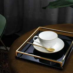 Anmut Gold skål til te/kaffekopp 15 cm