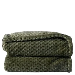 Anni fleece teppe 130x170 cm grønn