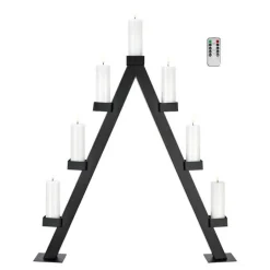 Arbor Lysestake 7 lys 85 cm svart