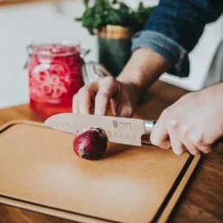 Asama Santoku kokkekniv 18 cm svart/sølv