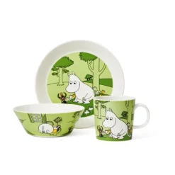 Asjett 19 cm Mummitrollet grønn