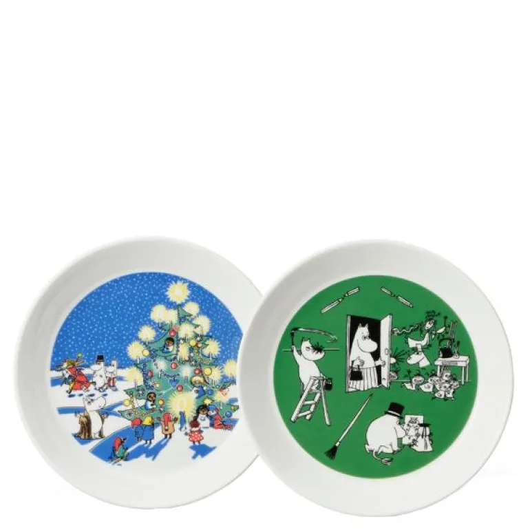 Asjettsett 19 cm tegning og jul