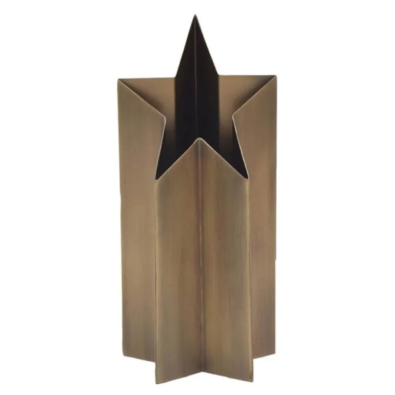 Asteri bordstjerne 27 cm antikk messing