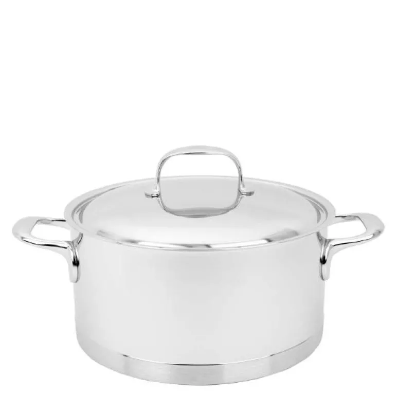 Atlantis 7 gryte med lokk 24 cm 5,2L rustfritt stål