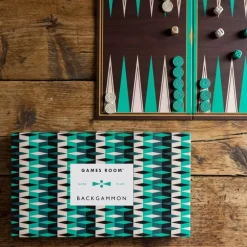 Backgammon grafisk mønstret boks