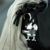Bag charm 5,9 cm krom