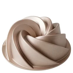 Bakeform bundtform swirl 24x9 cm rose gold